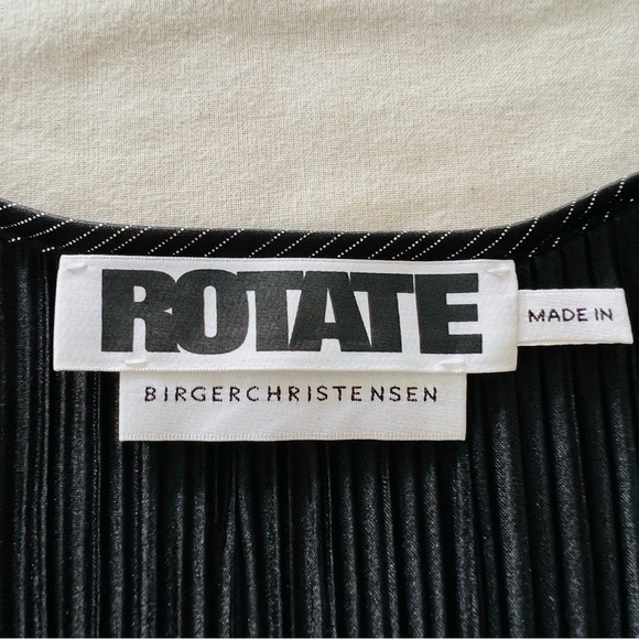 Rotate Birgen Christensen Number 7 Pleat Dress in Black - Plissée - Picture 10 of 16